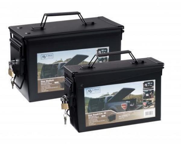 Munitionskiste Munikiste Transportkiste Ammo Box cal. 50 + cal.30 mit Schloss